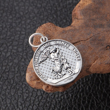 S925 Silver St. Michael Archangel Guardian Angel Pendant